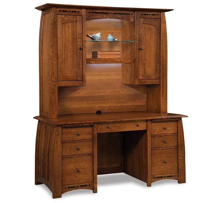 Boulder Creek Amish Desk with Hutch