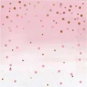 Bulk Rose All Day Polka Dot Luncheon Napkins (192 per Case)