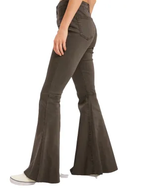 Charcoal Denim Flare Bottoms