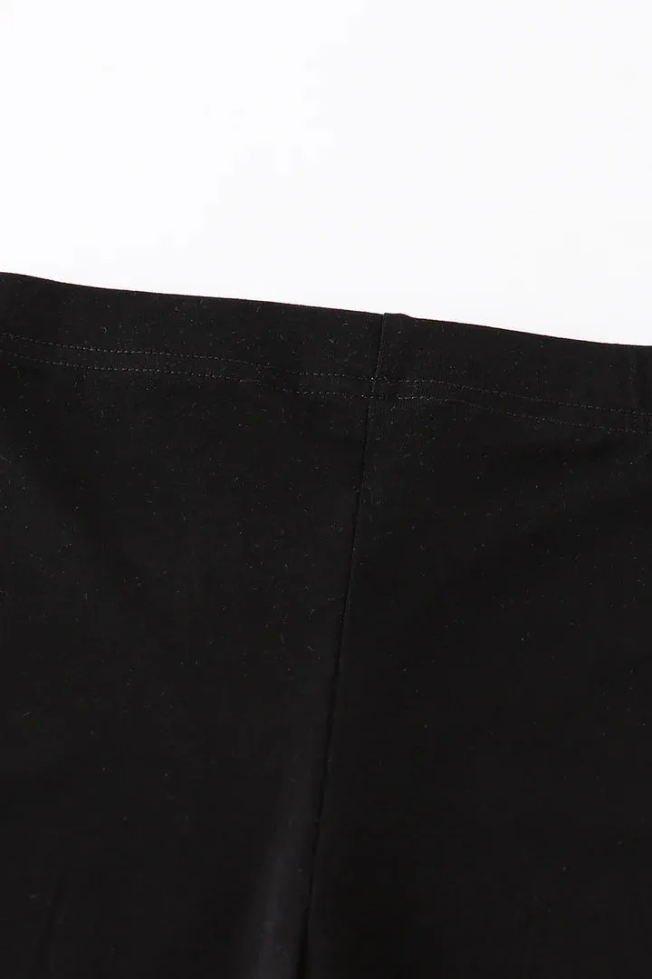 Girls' Black Bell Bottom Pants