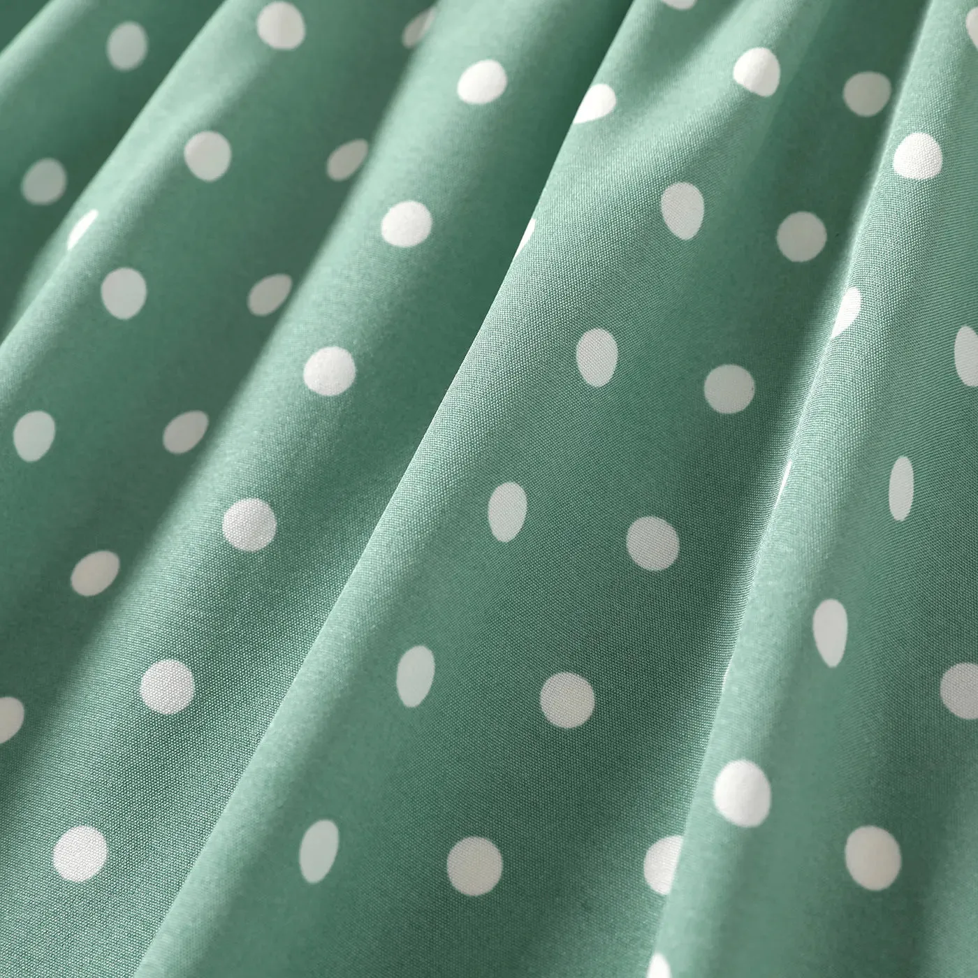 Girls Knee-Length Polka Dot Dress