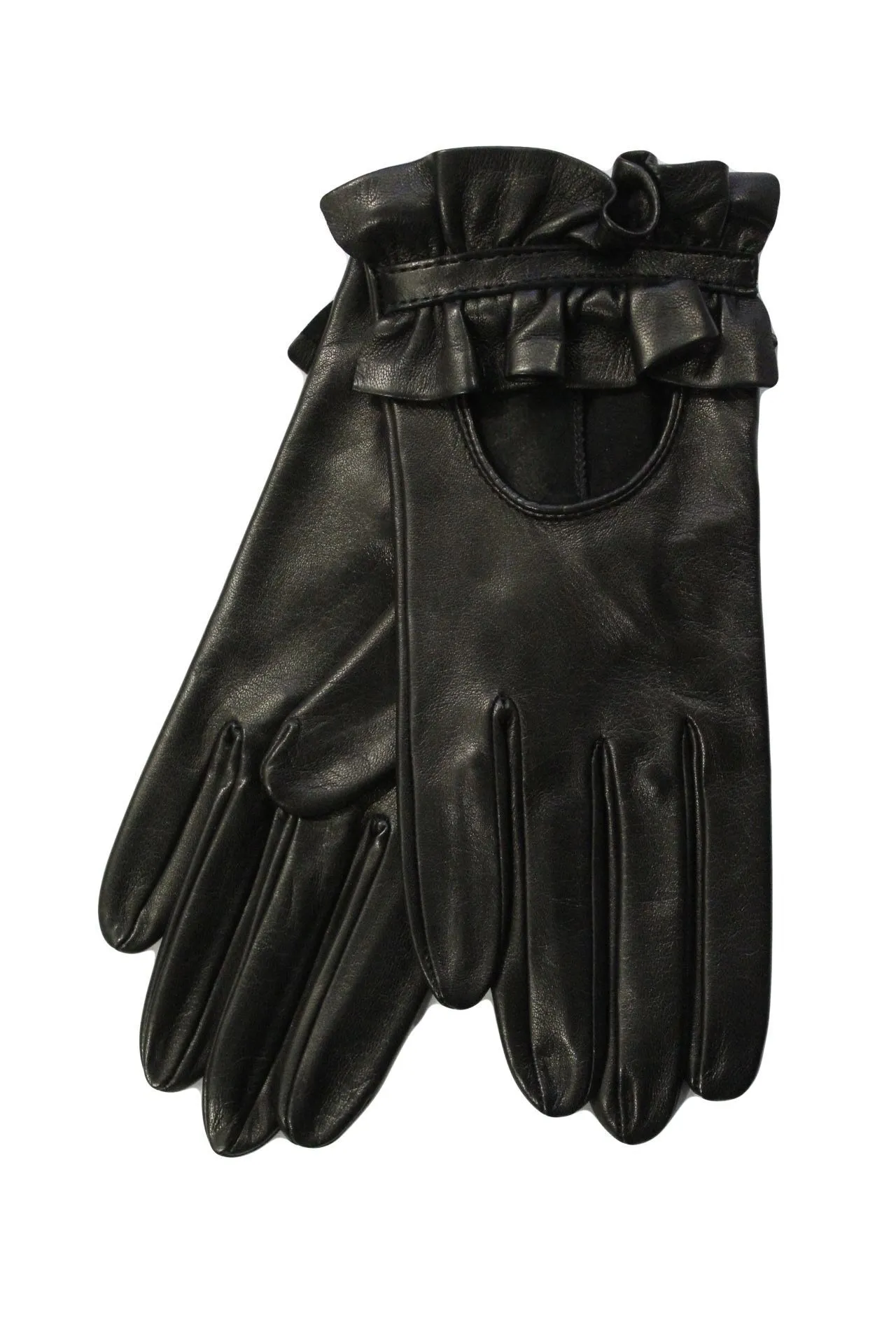 Haylee - Women's Silk Lined Leather Driving Gloves