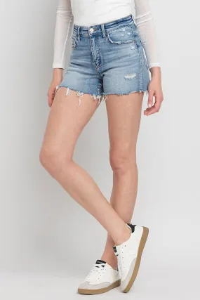 High Rise Denim Shorts