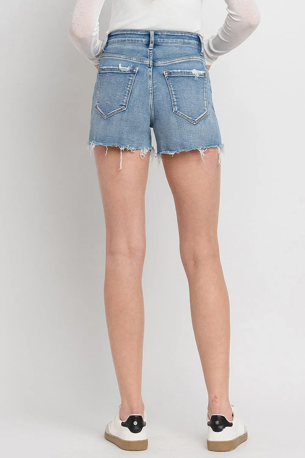 High Rise Denim Shorts