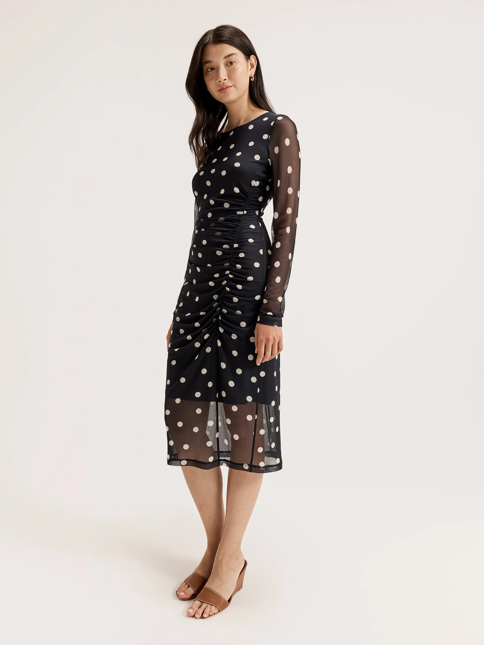 Joy Spot Mesh Dress