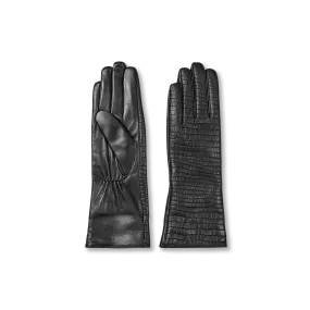 Leather Croco Imitation Gloves