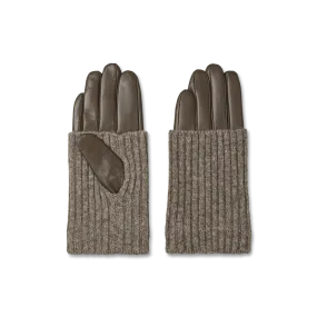 Leather Knit Gloves