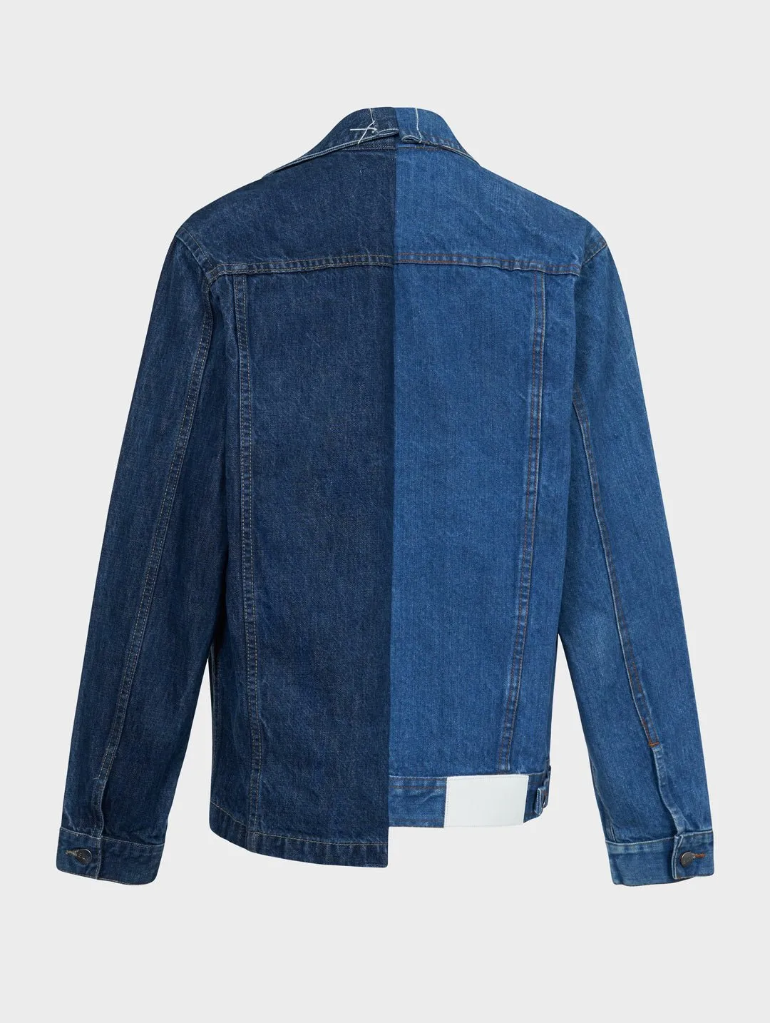 Men's Classic Denim Jacket Mid Dark Blue