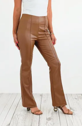 Midnight Luxe Flare Pants -Camel