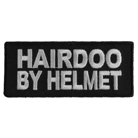 P1559 Hairdoo By Helmet Funny Lady Biker Patch