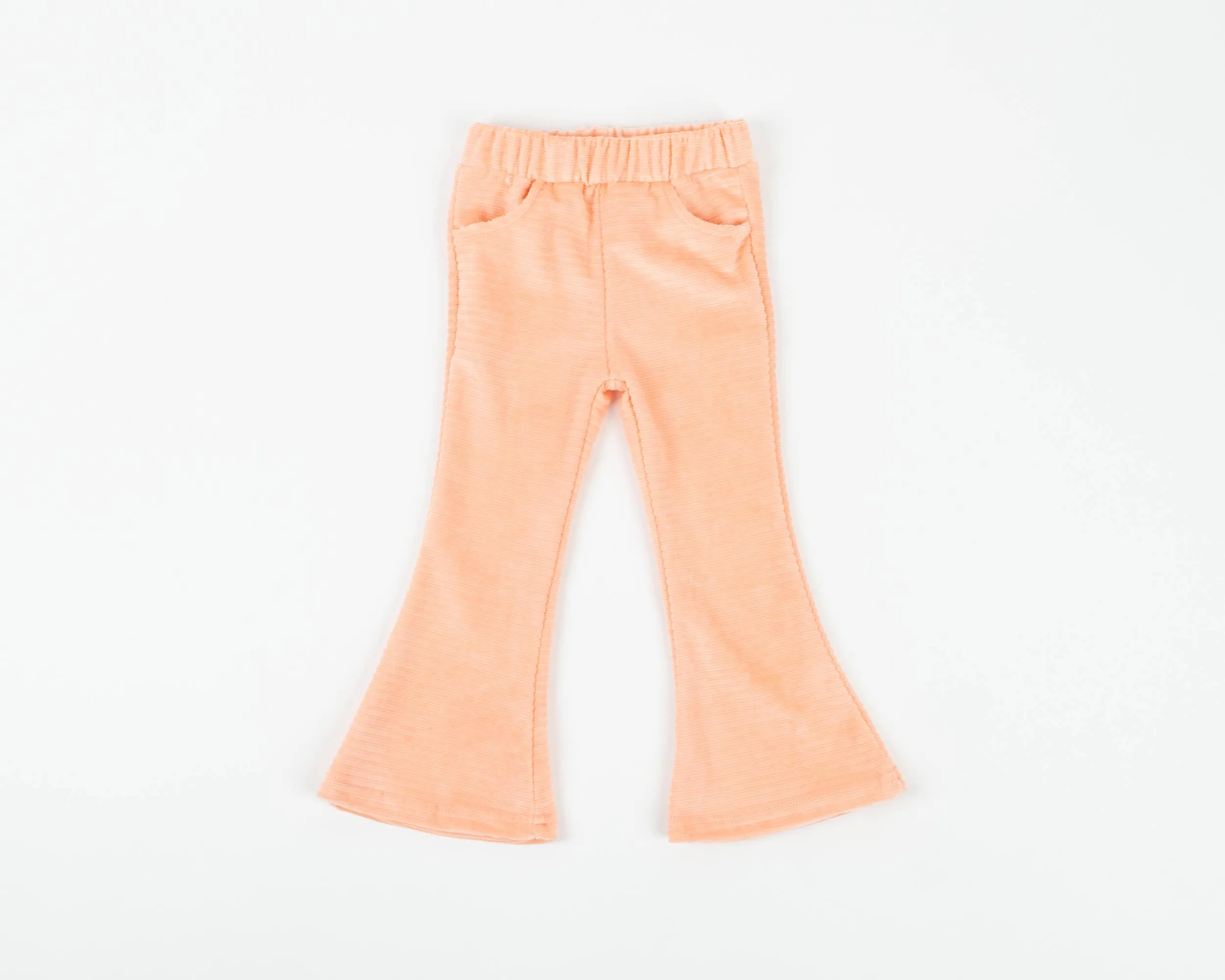 Pink Velour Corduroy Bell Bottoms