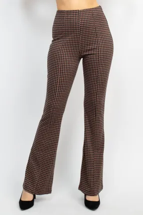 Plaid Bell Bottom Pants - 2 colors