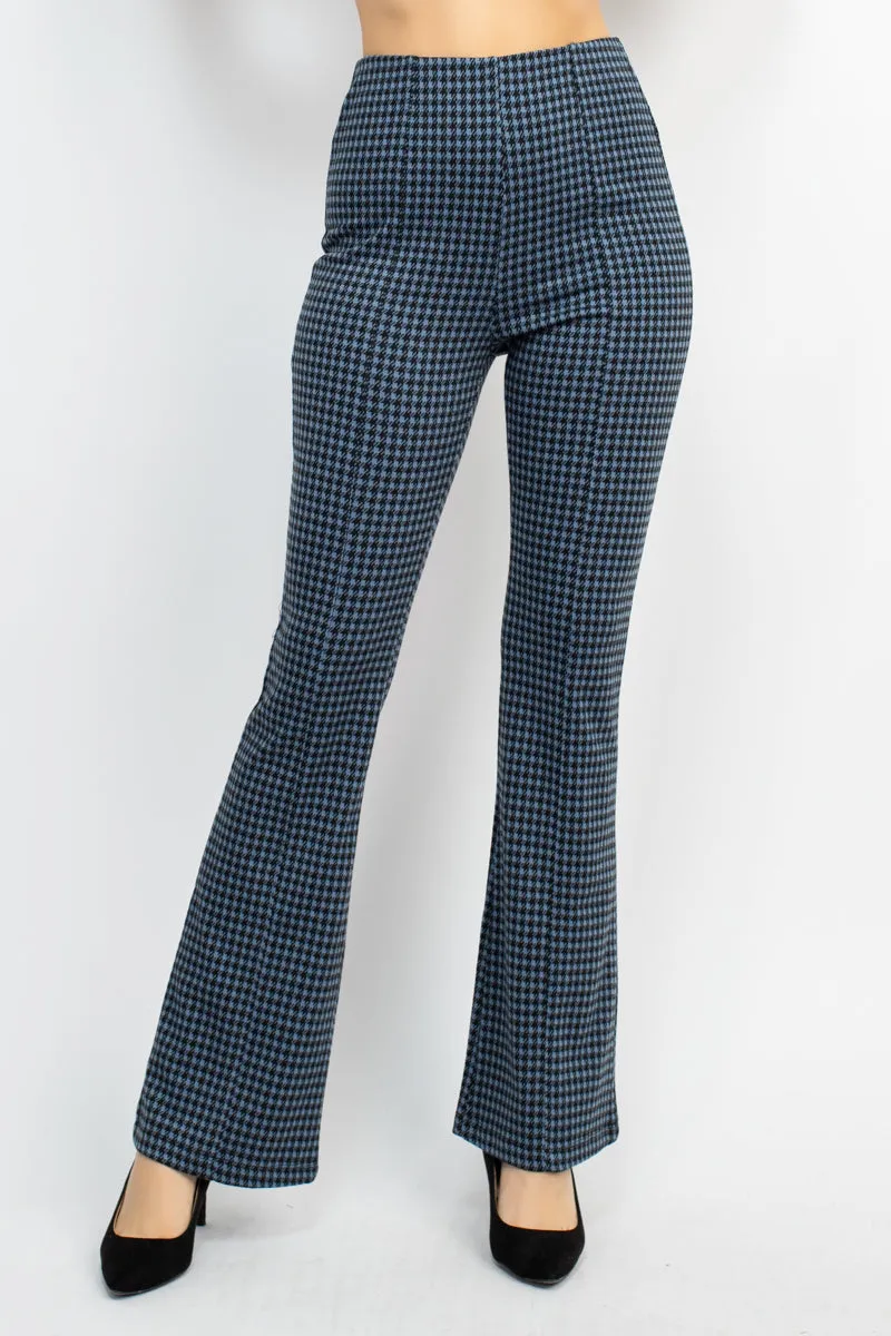 Plaid Bell Bottom Pants - 2 colors