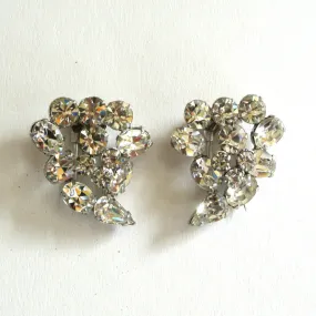 Rhinestone Teardrop-Shaped Fur Clips