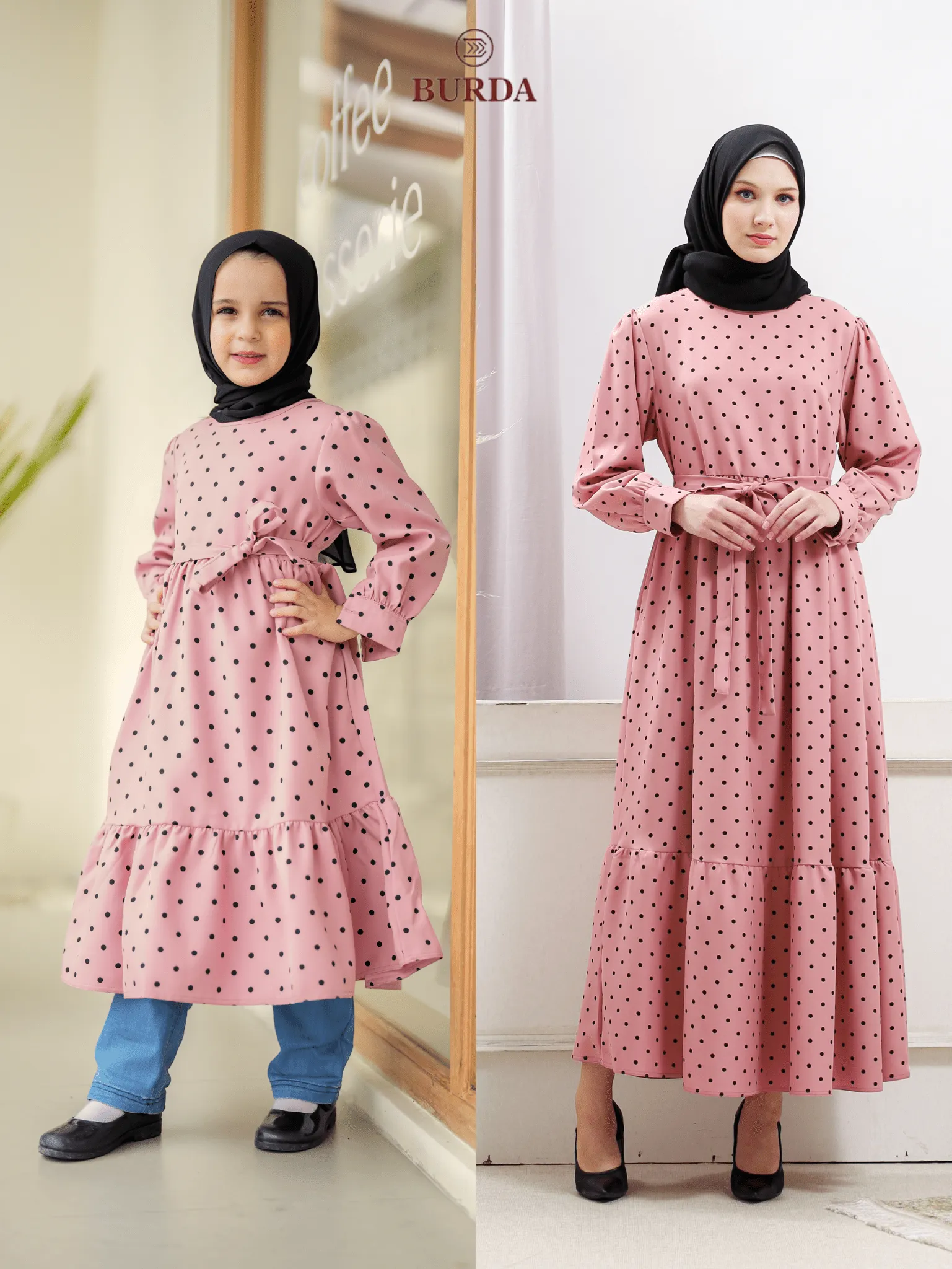 Women's Pink Polka Dot Dress