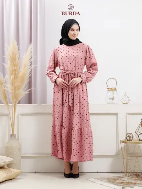 Women's Pink Polka Dot Dress