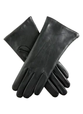 Women's Three-Point Cashmere-Lined Leather Gloves