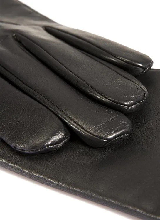 Women's Three-Point Cashmere-Lined Leather Gloves